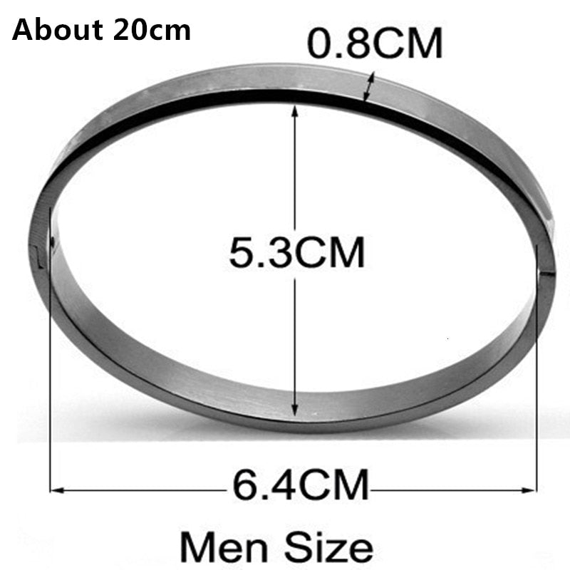 Luxury Men bracelet Titanium Steel 4pcs/Set