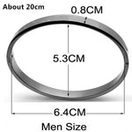 Luxury Men bracelet Titanium Steel 4pcs/Set