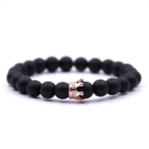 Couple Bracelet Stone Beads  Crown Bracelets For Man & Women