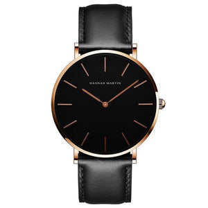 High Quality Leather Waterproof Wristwatch for Men or Women