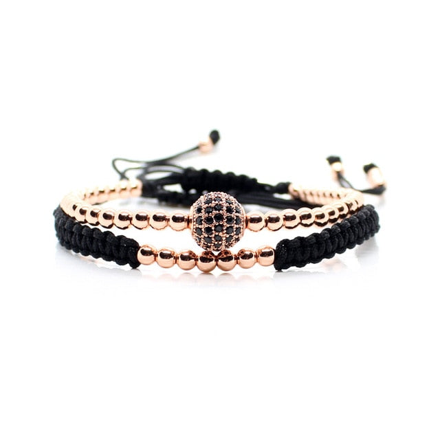 Bracelet Set  Pulseira Masculina CZ Ball