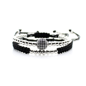 Bracelet Set  Pulseira Masculina CZ Ball